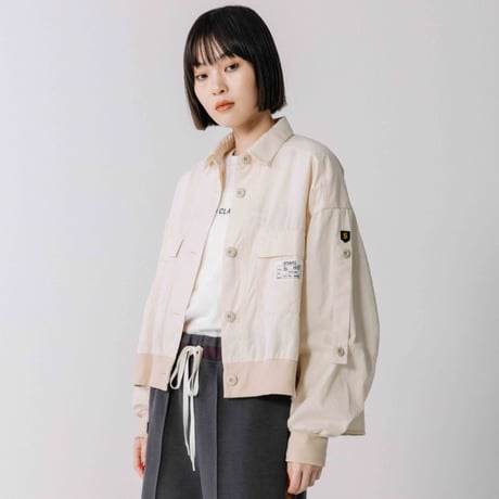 中古美品　シルケット天竺Vネックカーディガン BLANC basque 中古美品 シルケット天竺Vネックカーディガン BLANC basque