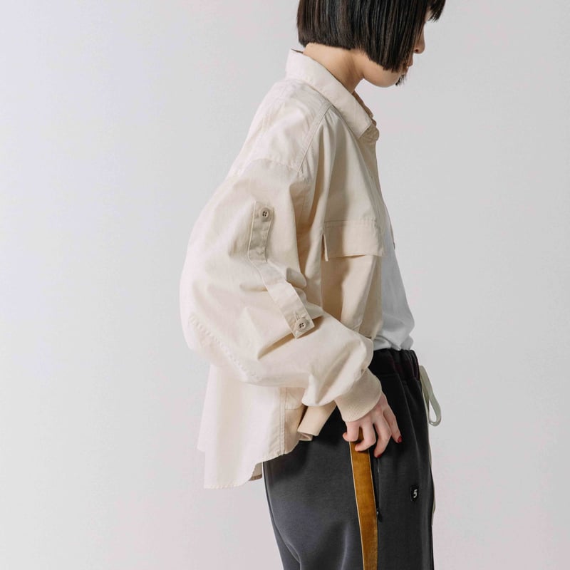 コットンテンセルツイルシャツブルゾン【BB54-505】 | BLANC basque