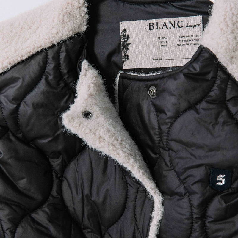 キルティング×ボアショートベスト【BB54-503】 | BLANC basque