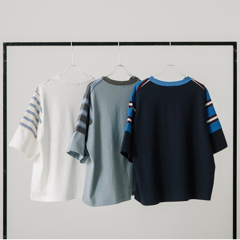 BLANC basque/ブラン バスクの マルチボーダーTシャツ【BB52-921】 マルチボーダーTシャツ【BB52-921】 | BLANC basque