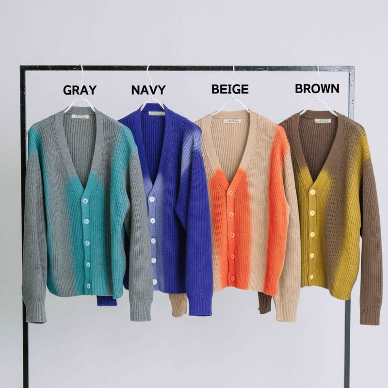 スプレープリントKNITカーディガン【BB60-702】 | BLANC basque