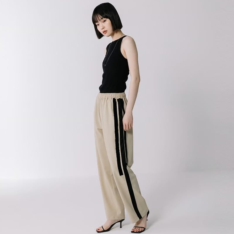 blanc basqueのデザインパンツ blanc basque (ブランバスク) 12ozデニム ヘビーツイル 切替パンツ