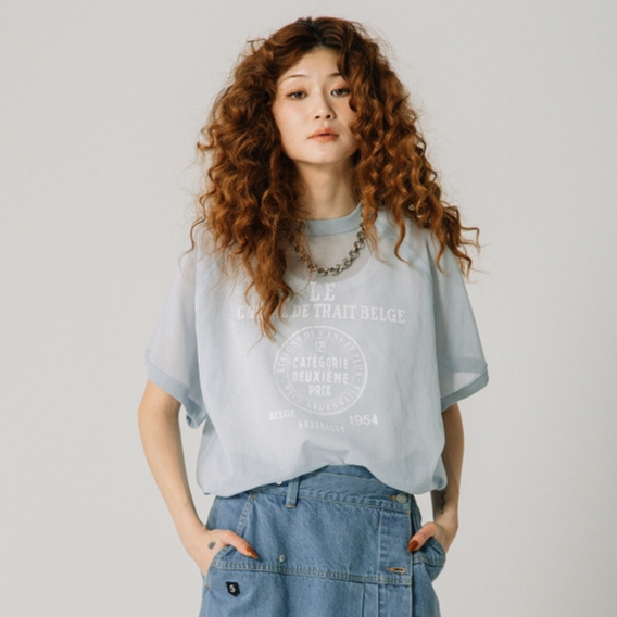 blanc basque - 【blancbasque】BB11-102 リブ付きプリント長袖ブラウス BLANC]長袖タックブラウス | KOBUNSHA SELECT SHOP | [BLANC