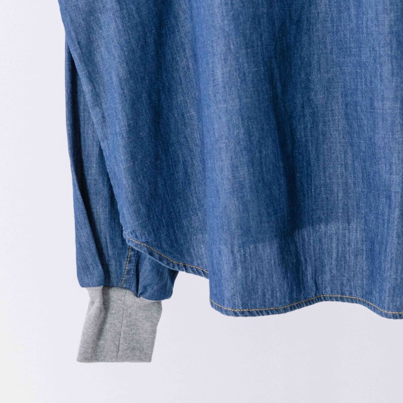 美品ライトデニムプルオーバー　BLANC basque ライトデニムプルオーバー【BB54-102】 | BLANC basque