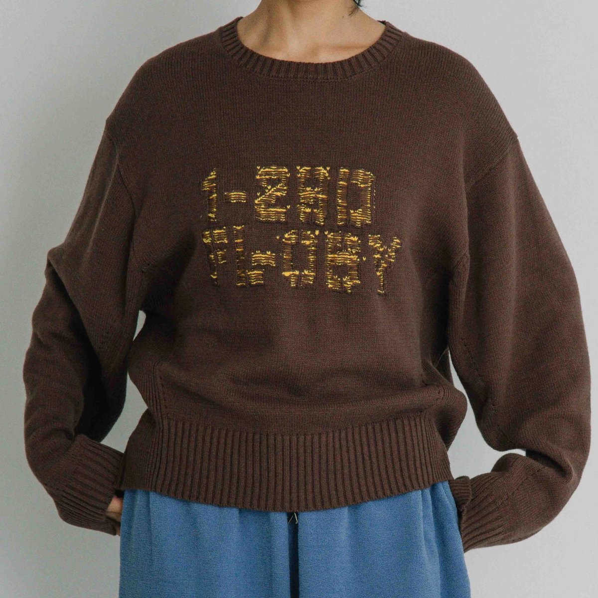 綿アクリルジャガードニット【BB60-703】 | BLANC basque