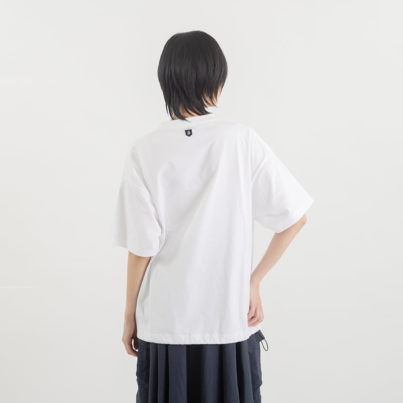 ロゴプリント ドローストリングTシャツ(ドロストTシャツ)【BB62-925