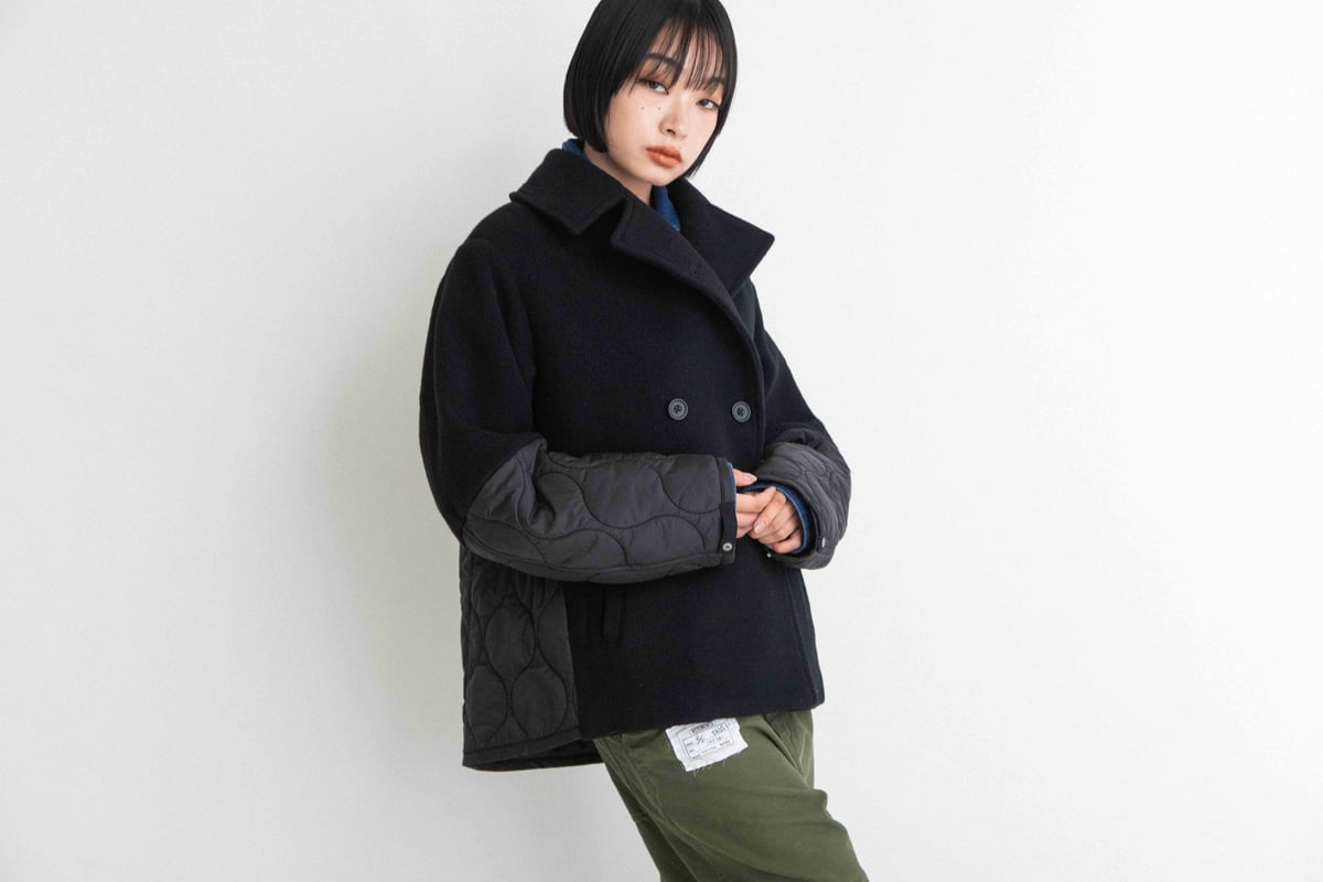 ソフトメルト×キルティング Pコート 【BB55-206】 | BLANC basque