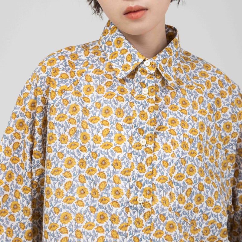 【ベージュ/レッド】B2681 INDIA LINEN草花柄シャツ RNA-N｜B2681 INDIA LINEN草花柄シャツ | Rakuten Fashion(楽天