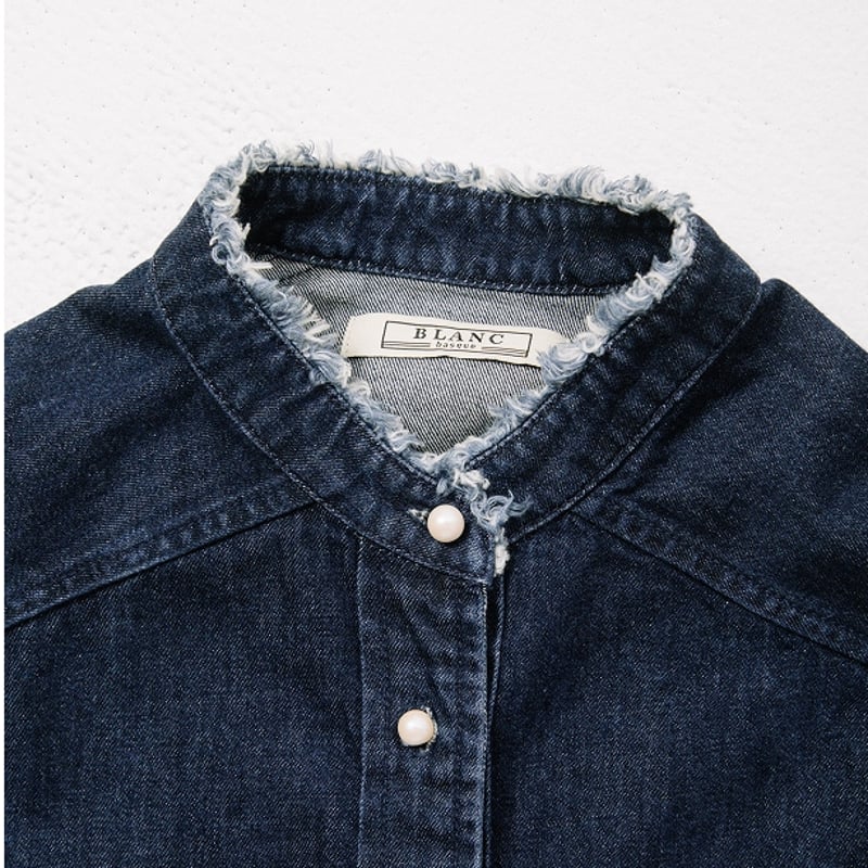パールボタンデニムシャツ【BB88-105】 | BLANC basque パールボタンデニムシャツ【BB88-105】 | BLANC basque