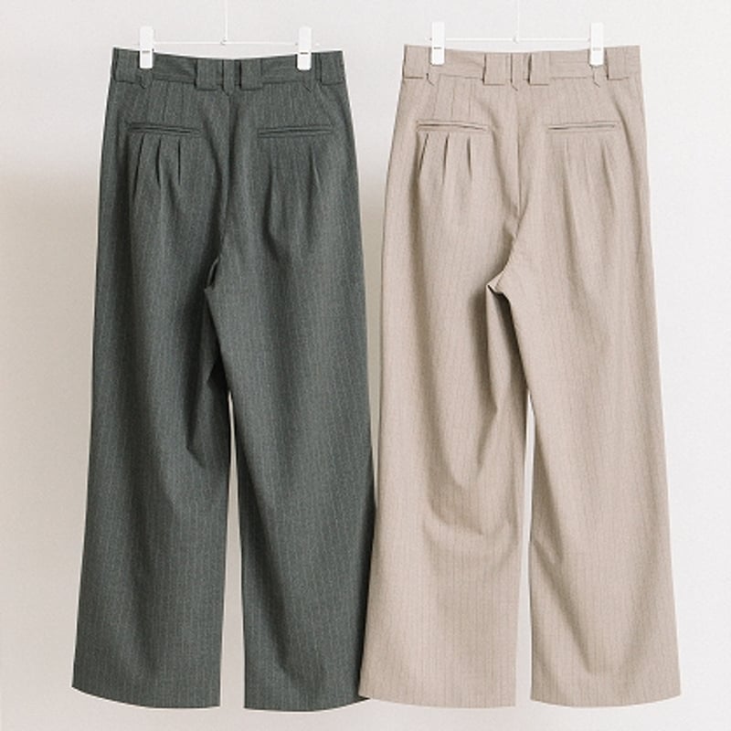 東京BB 🔥TOKYO STORE 8/30(Sat)12:00🔥 【Stripe Tuck Buggy Pants