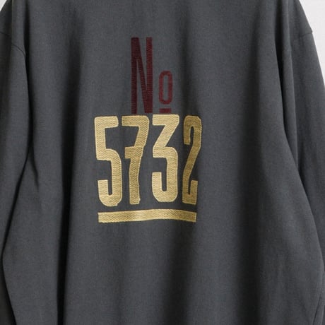 ”No.5732”刺繍ロゴロングTシャツ【BB57-935】
