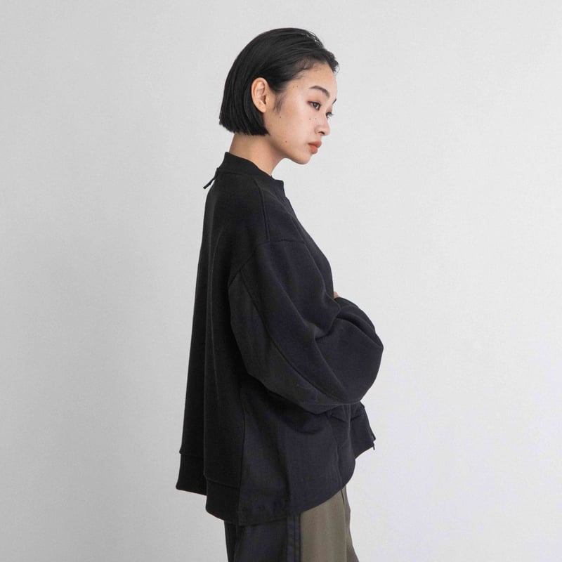 裏毛×布帛切替アーミーブルゾン【BB55-909】 | BLANC basque