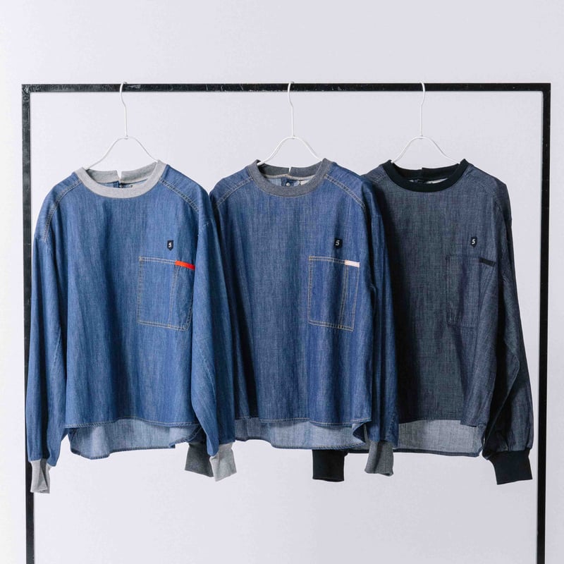 ライトデニムプルオーバー【BB54-102】 | BLANC basque