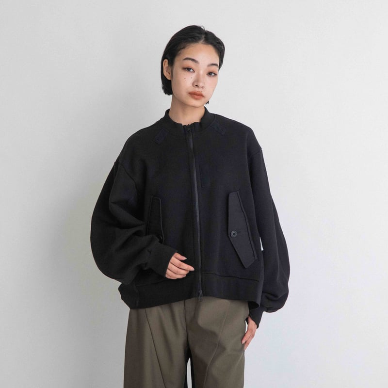 裏毛×布帛切替アーミーブルゾン【BB55-909】 | BLANC basque