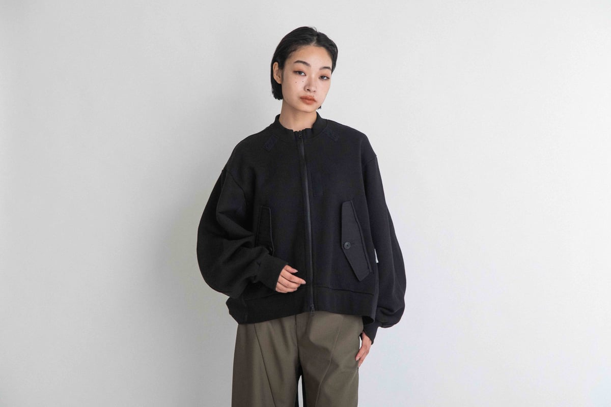 裏毛×布帛切替アーミーブルゾン【BB55-909】 | BLANC basque