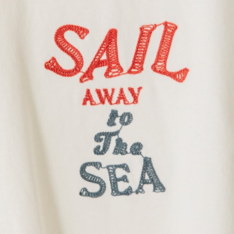 SALE 新品　モール刺繍Tシャツ　BLANC basque SAIL”刺繍ロゴTシャツ【BB52-931】 | BLANC basque