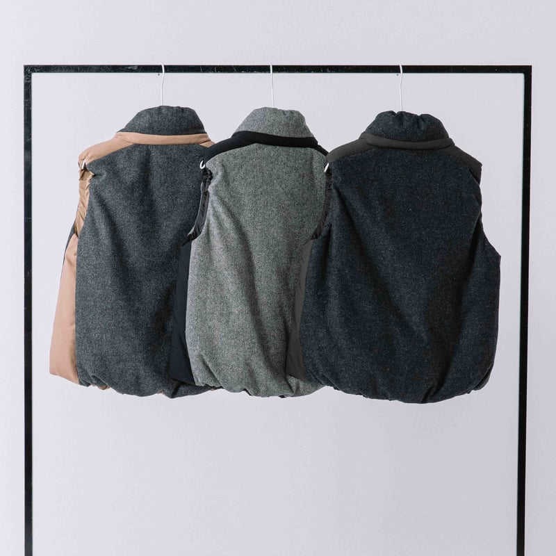 ウールライトダウンベスト【BB54-508】 | BLANC basque