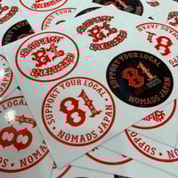 SUPPORT 81 NOMADS JAPAN CASPER 81 Logo Sticker set
