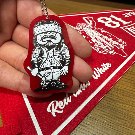 SUPPORT 81 NOMADS JAPAN Knuckleさん　髭ライダー アクリルキーホルダー