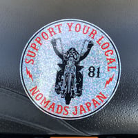 SUPPORT 81 Old Biker_Sticker_90mm_HOLOGRAM
