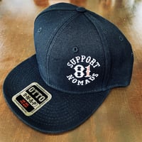 SUPPORT 81 SIDE Logo Cap_Black_Snapback