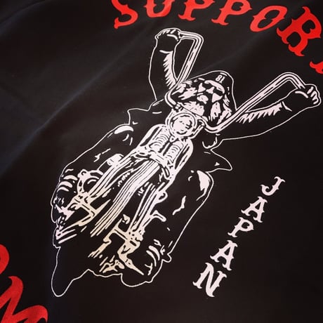 SUPPORT 81 Old Biker Tee - BLACK
