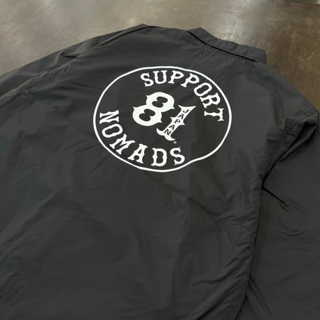 SUPPORT 81  NOMADS JAPAN_ Circle logo COACH JKT_Black/White