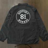 SUPPORT 81  NOMADS JAPAN_ Circle logo COACH JKT_Black/White
