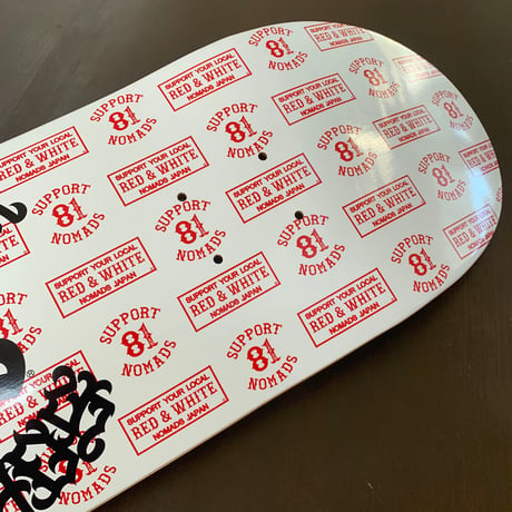 SUPPORT 81 NOMADS JAPAN CASPER 81 Logo SKATEBOARD DECK_8inch