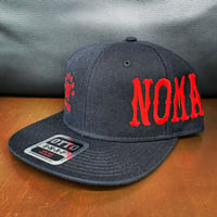 SUPPORT 81 NOMADS JAPAN Snap back hat (Font)_Black