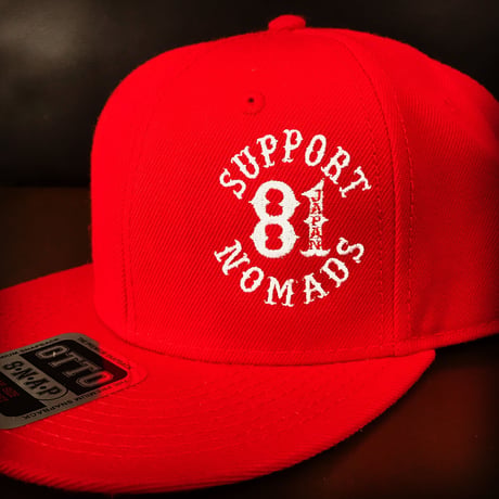 SUPPORT 81 SIDE Logo Cap_Red_Snapback