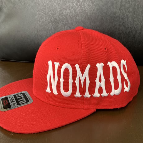 SUPPORT 81 NOMADS JAPAN Snap back hat (Font)_Red
