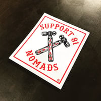 SUPPORT STICKER CROSS HAMMER