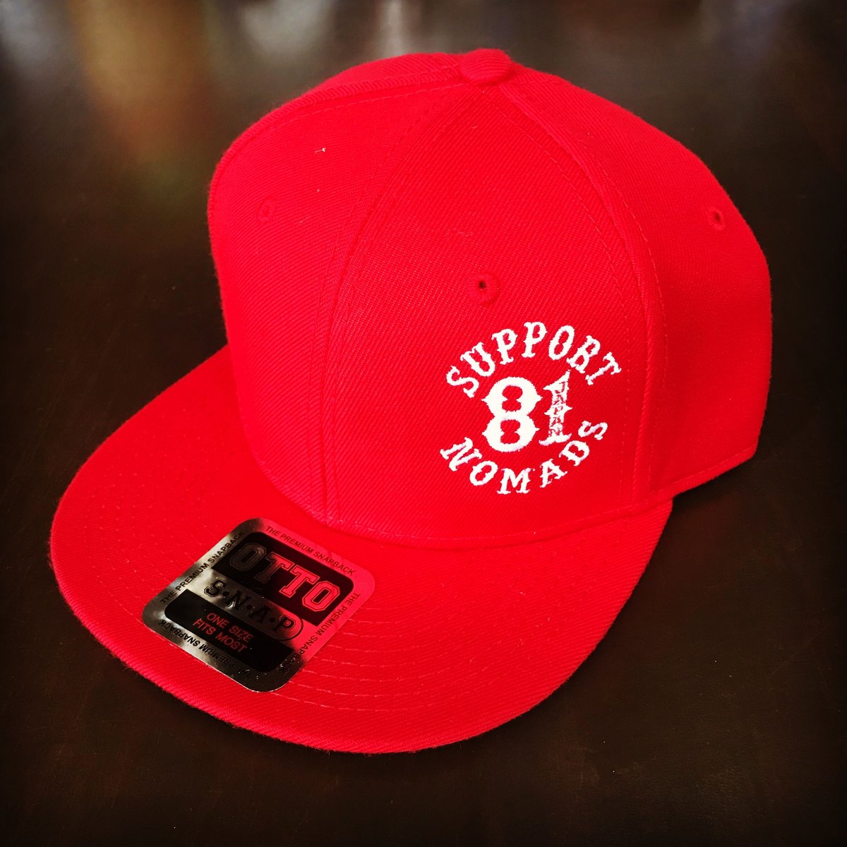 SUPPORT 81 SIDE Logo Cap_Red_Snapback