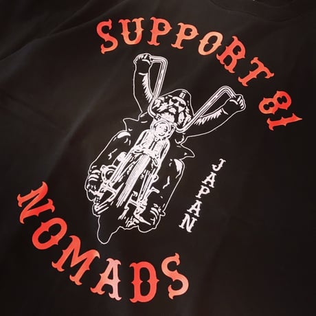 SUPPORT 81 Old Biker Tee - BLACK