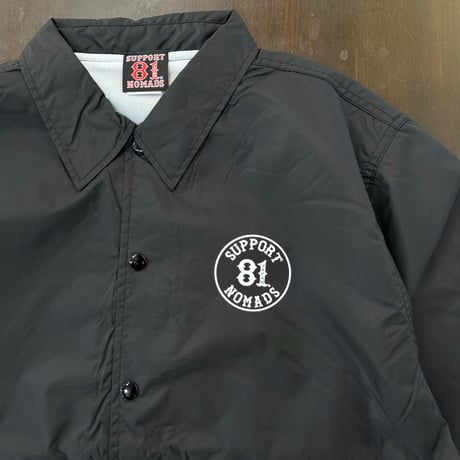 SUPPORT 81  NOMADS JAPAN_ Circle logo COACH JKT_Black/White