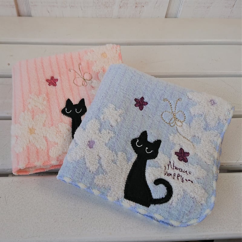 ノアファミリー】タオルハンカチ フラワーサークル | いもねこの仲間たち