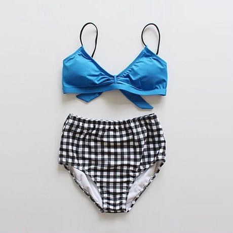 blue strap bikini swimsuit