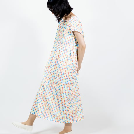 ガーゼ半袖ワンピース　こんぺい糖