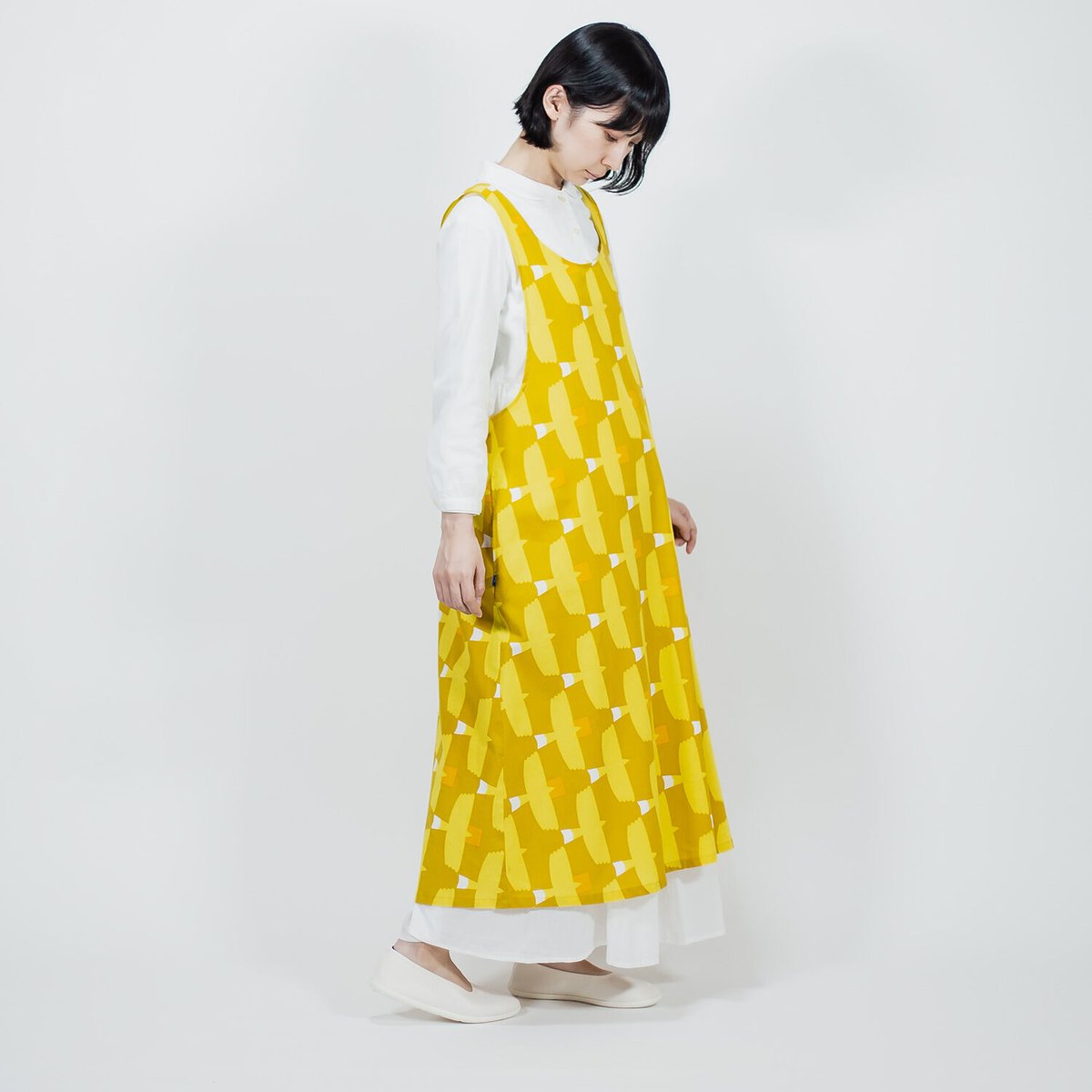yellow pelota ワンピース　エプロン　2y yellow pelota ワンピース エプロン 2y エプロンワンピース