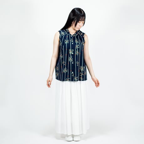 袖なしブラウス　線香花火