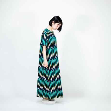 プルオーバー半袖ワンピース　九条ねぎ