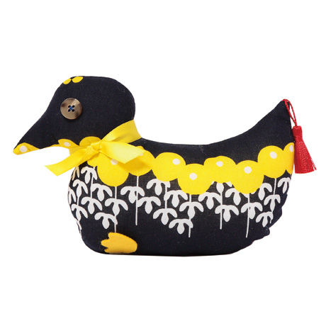 鴨ぬいぐるみ 菊と蝶 | 青衣 あをごろも