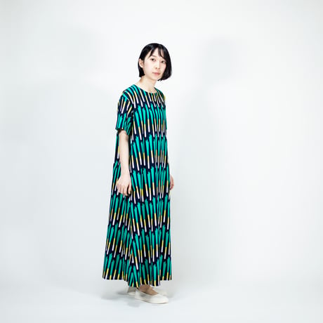 プルオーバー半袖ワンピース　九条ねぎ