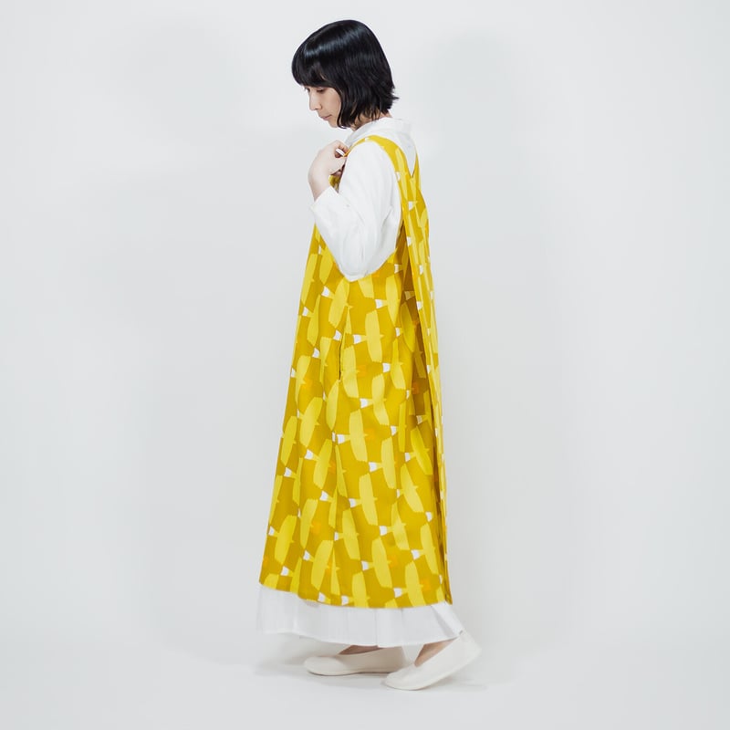 yellow pelota ワンピース　エプロン　2y yellow pelota ワンピース エプロン 2y