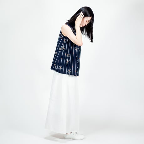 袖なしブラウス　線香花火