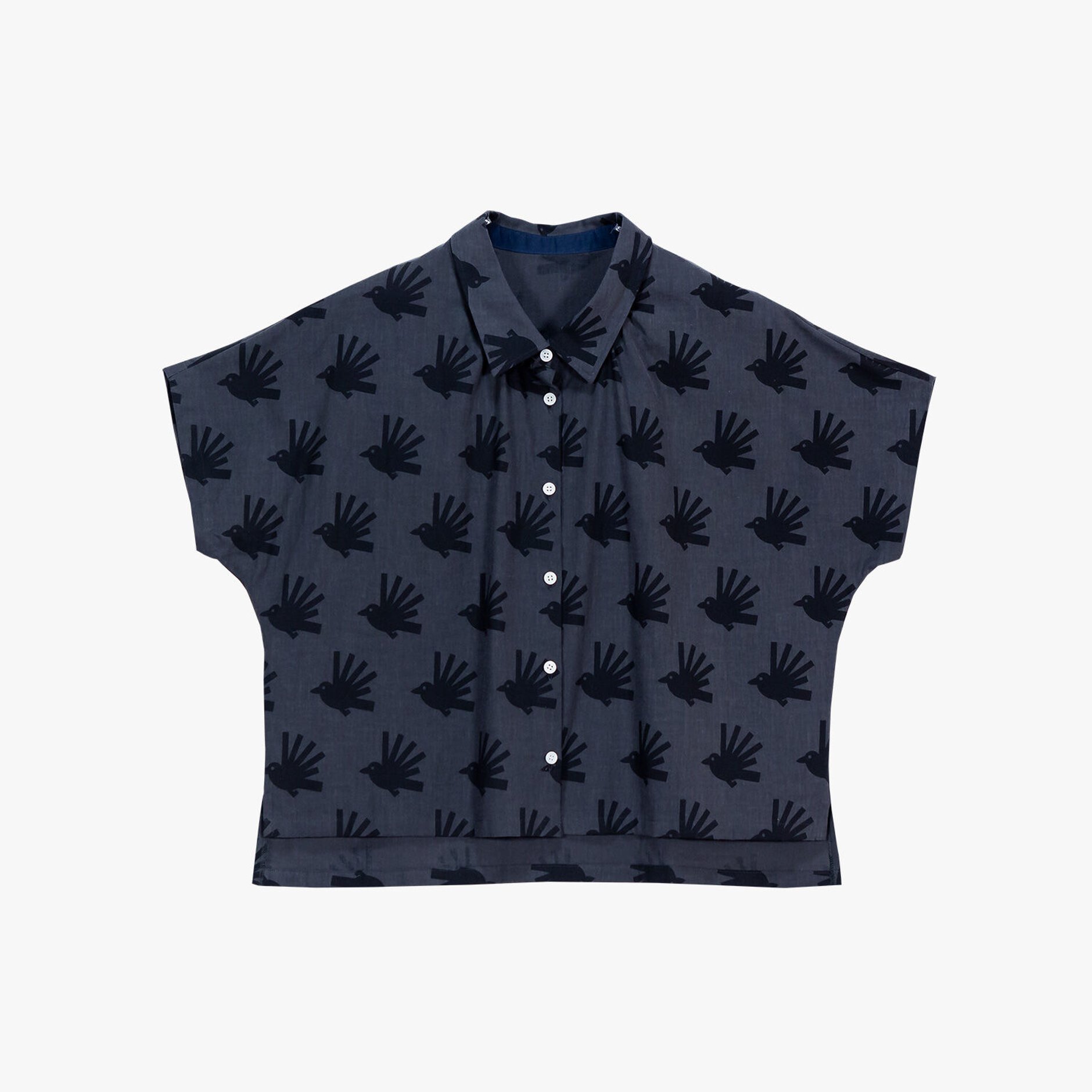 【青衣 あをごろも】着用浅い美品 膝丈半袖ワンピース 京都 日本製 青衣 あをごろも】着用浅い美品 膝丈半袖ワンピース 京都 日本製