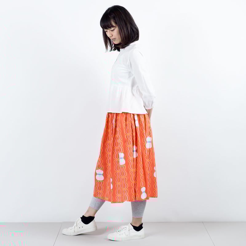 ロングスカート 鹿ヶ谷かぼちゃ | 青衣 あをごろも