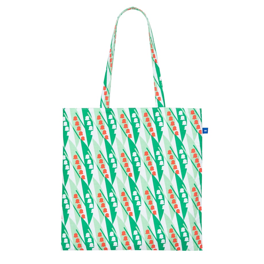 すずらん 正方形トートバッグ メイン画像