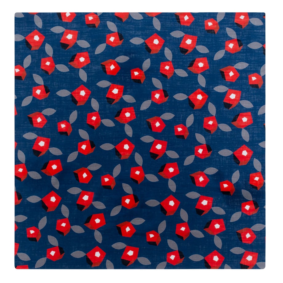 山茶花設計紗布手帕主視覺